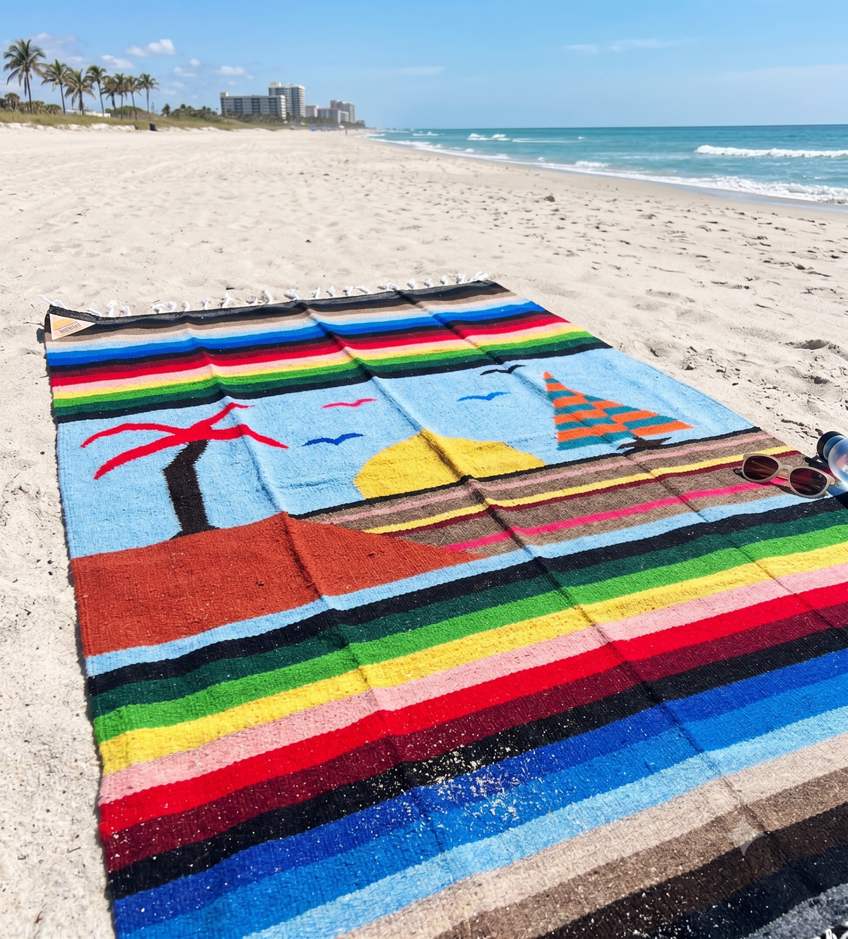 Coronado Sailboat Mexican Yoga Blanket - Ethereal Essentials