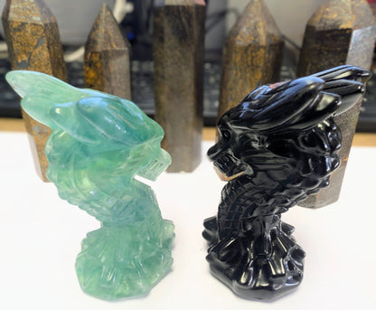 Crystal Dragon Head Carving – Strength, Protection & Ancient Wisdom - Ethereal Essentials