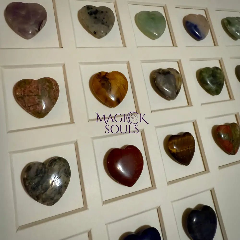 Crystal Heart Collection – Framed Gift Set (12” x 12”) - Ethereal Essentials