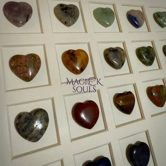 Crystal Heart Collection – Framed Gift Set (12” x 12”) - Ethereal Essentials