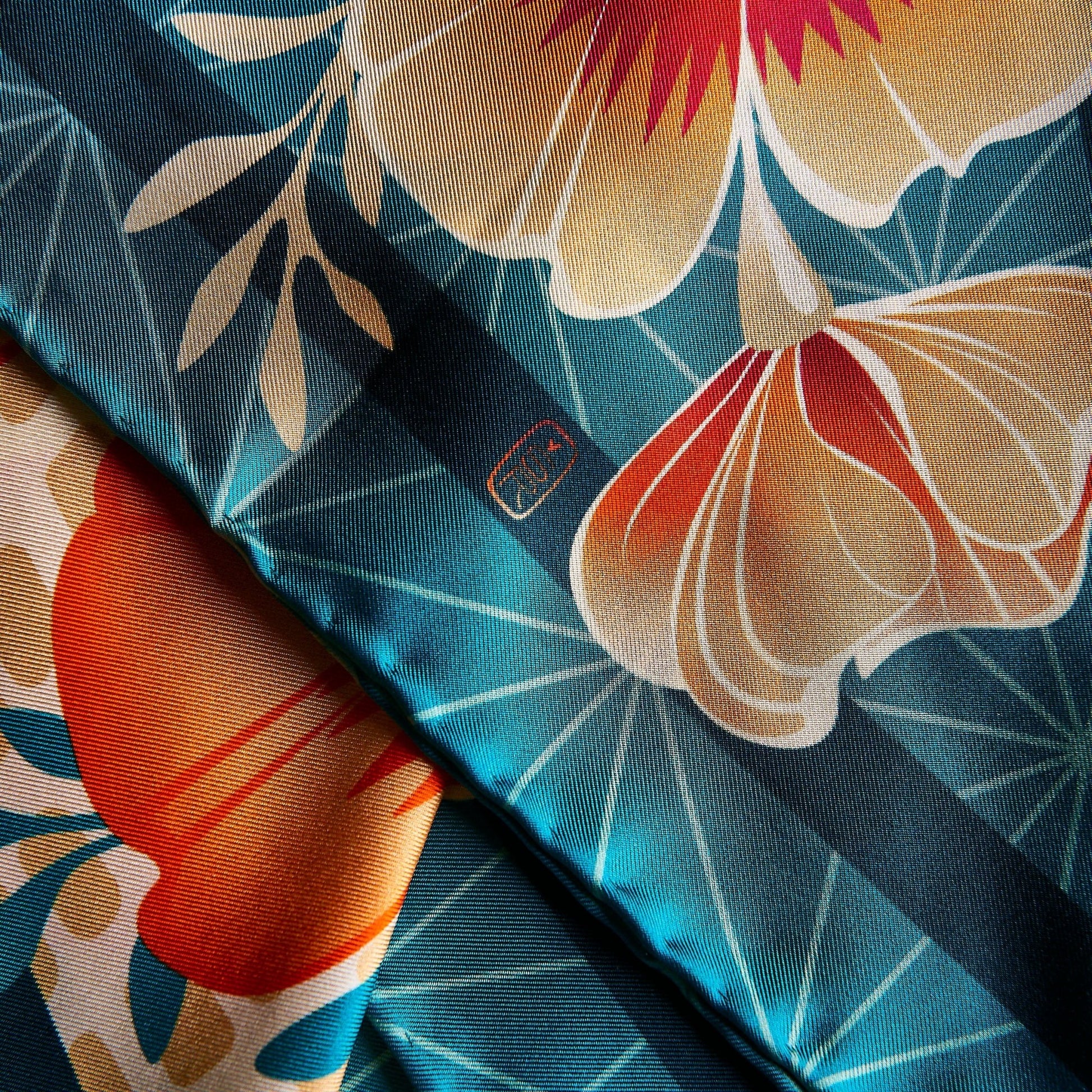 Desert Poppy Silk Scarf - Statement Size - Ethereal Essentials