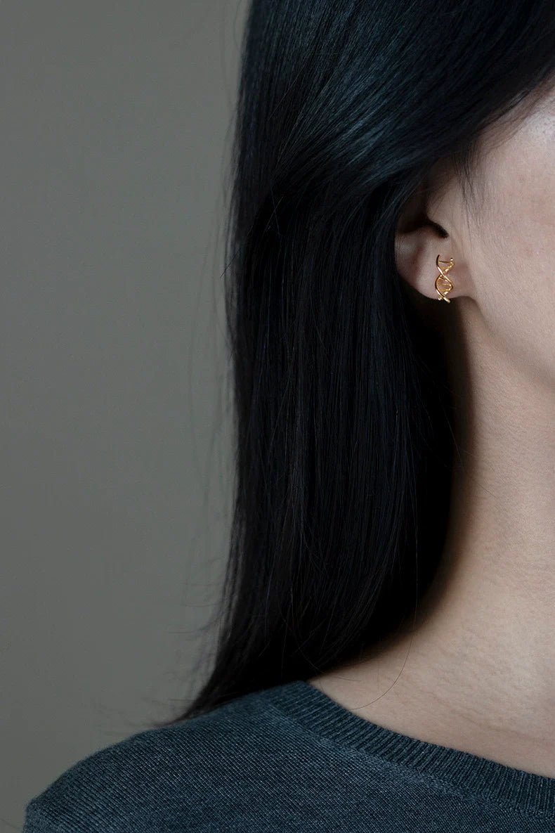 DNA 925S Silver Stud Earrings - Ethereal Essentials