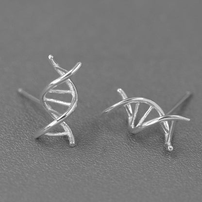 DNA 925S Silver Stud Earrings - Ethereal Essentials