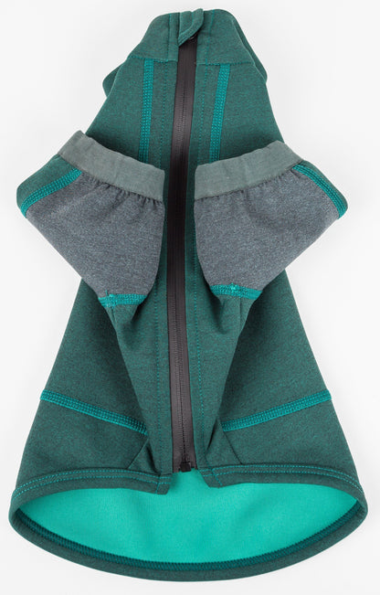 Dog Helios ® 'Eboneflow' Mediumweight 4-Way-Stretch Flexible And Breathable Performance Dog Yoga T-Shirt