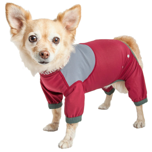 Dog Helios® 'Tail Runner' Lightweight 4-Way-Stretch Breathable Yoga Dog Tracksuit