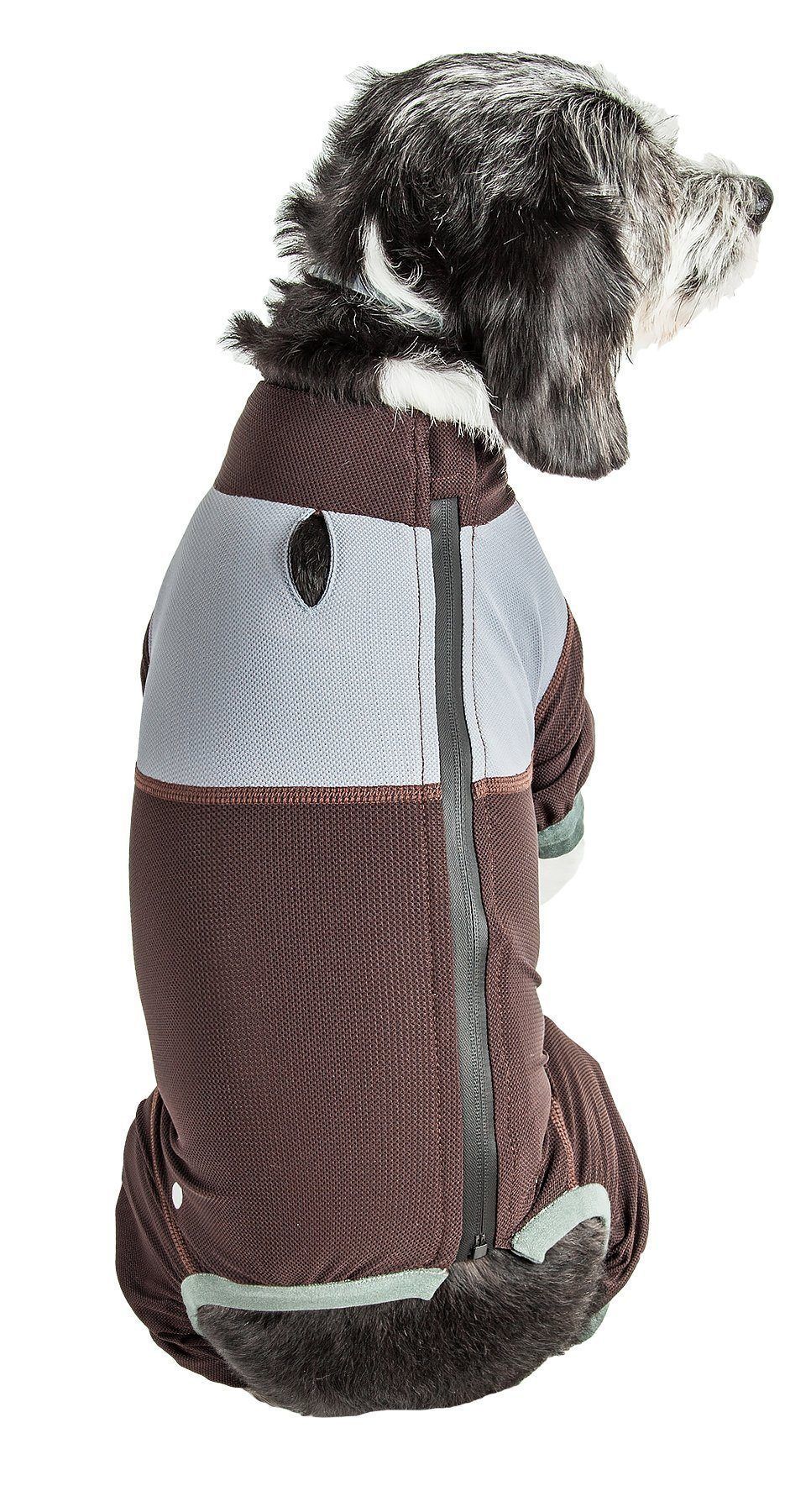 Dog Helios® 'Tail Runner' Lightweight 4-Way-Stretch Breathable Yoga Dog Tracksuit