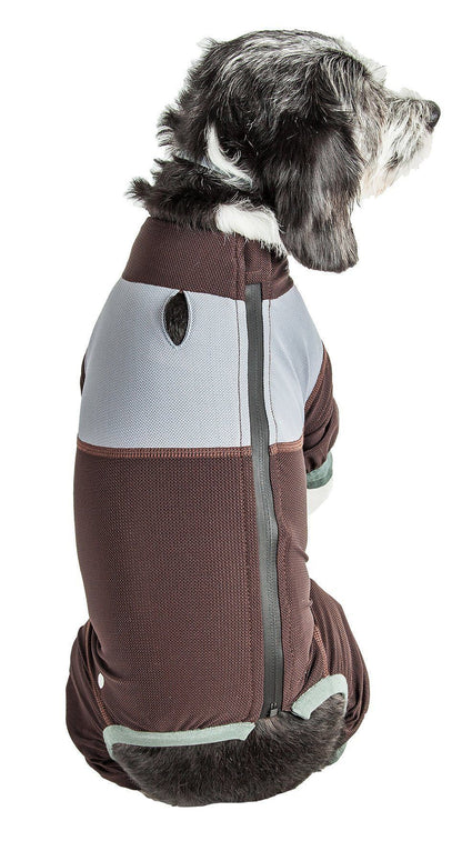 Dog Helios® 'Tail Runner' Lightweight 4-Way-Stretch Breathable Yoga Dog Tracksuit
