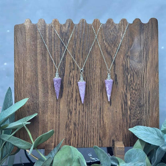 Lepidolite Pendulum Necklace