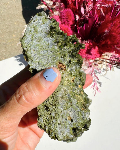 Epidote Quartz Cluster - Ethereal Essentials
