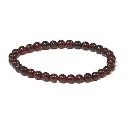 Garnet Round Bead Bracelet - Passionate Strength
