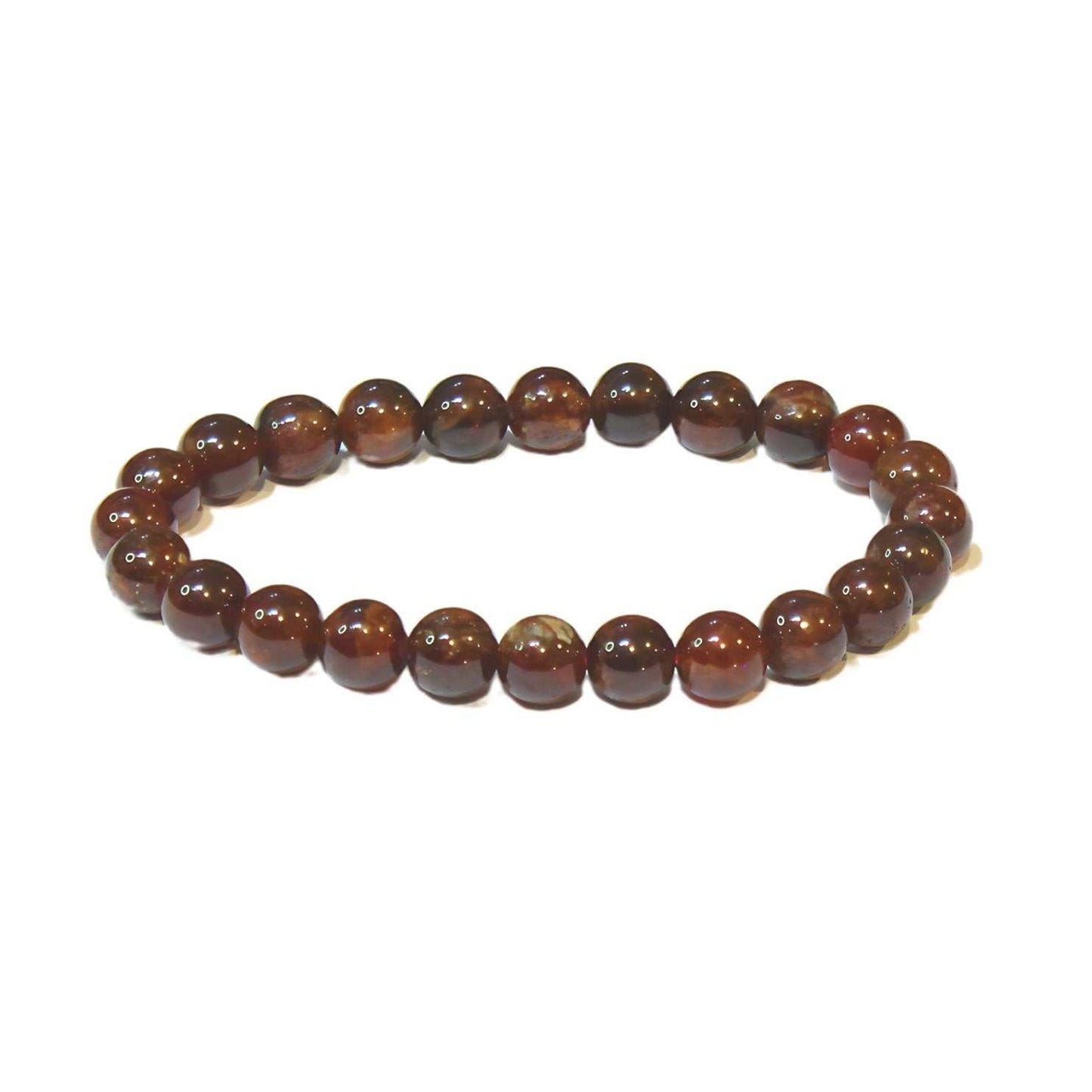 Garnet Round Bead Bracelet - Passionate Strength