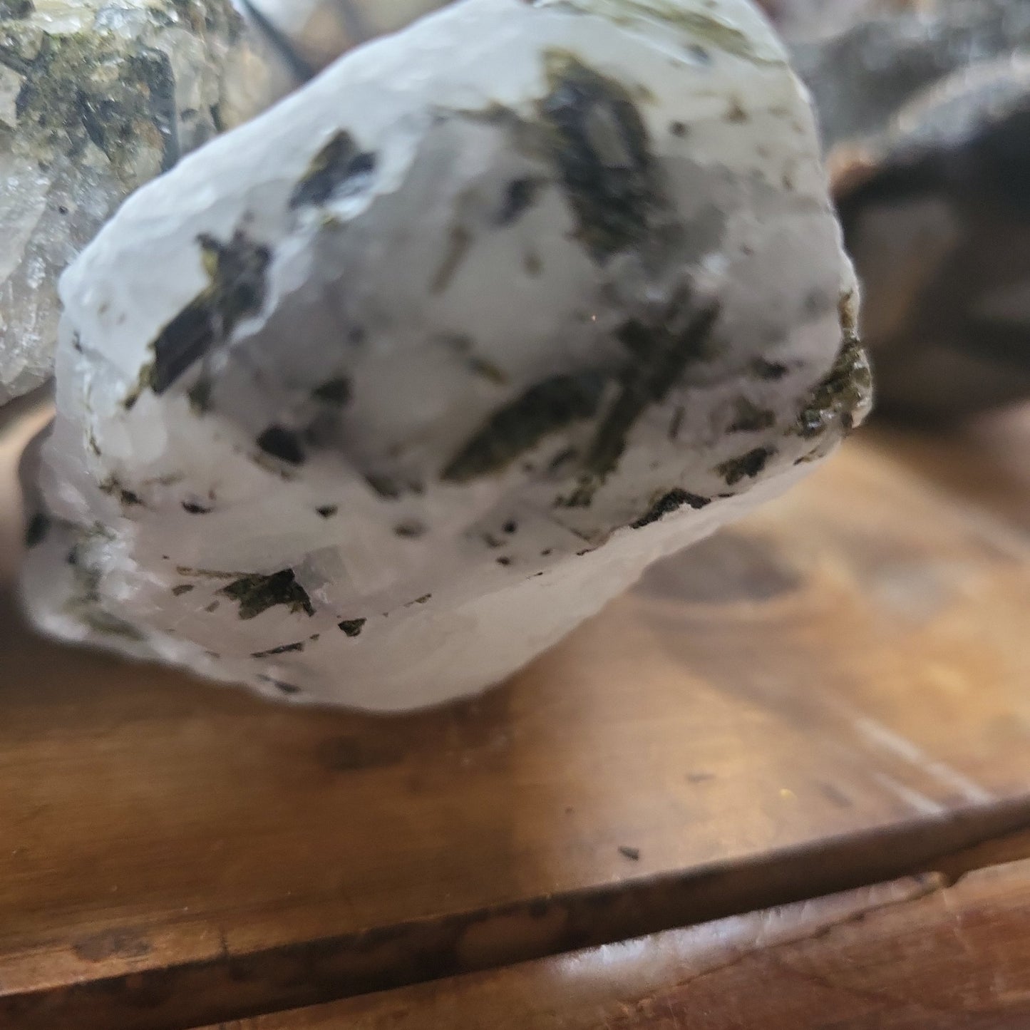 Green Tourmaline in Matrix - Ethereal Essentials