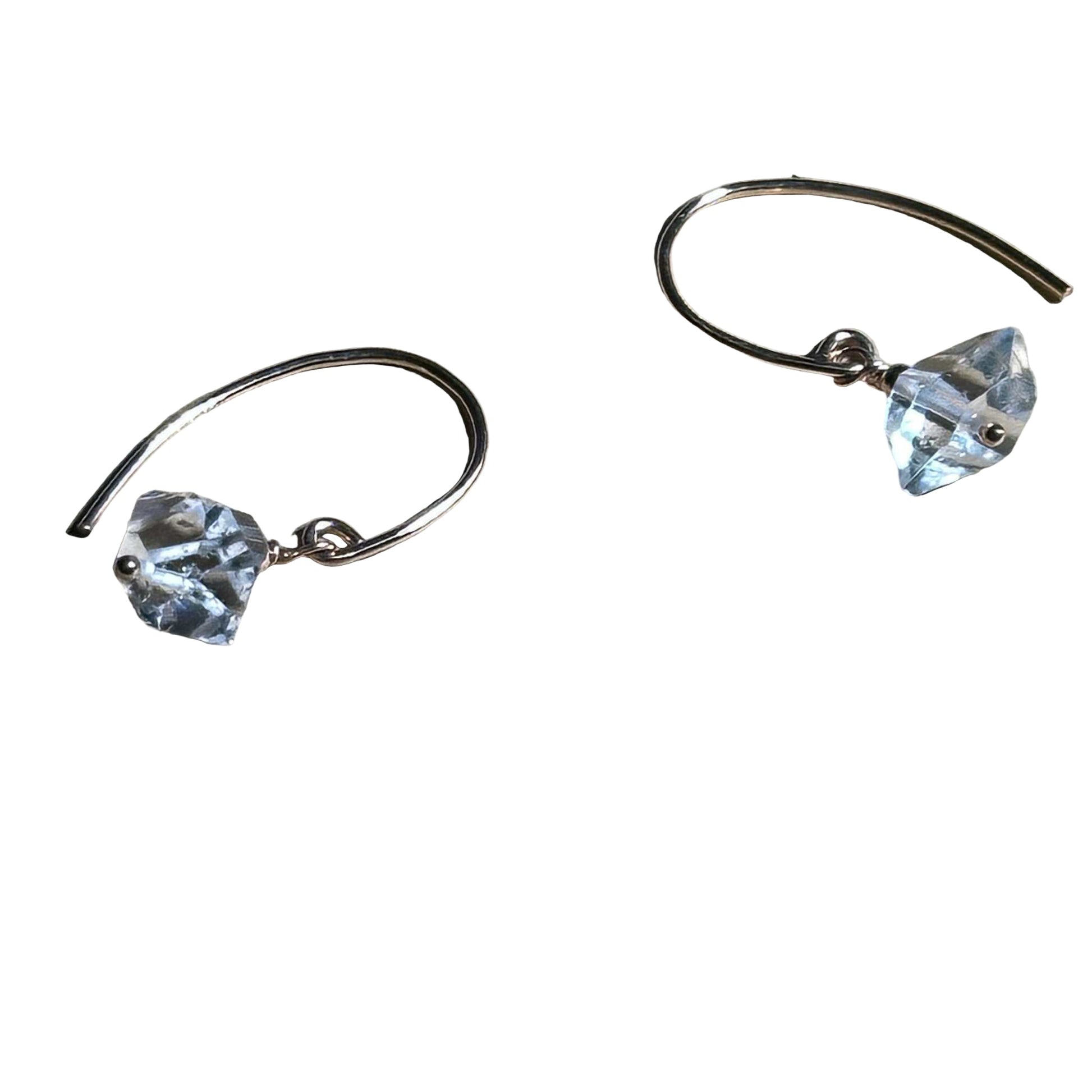 Herkimer Bertoni Dangle Earrings - Rose Gold Filled Sterling Silver - Ethereal Essentials