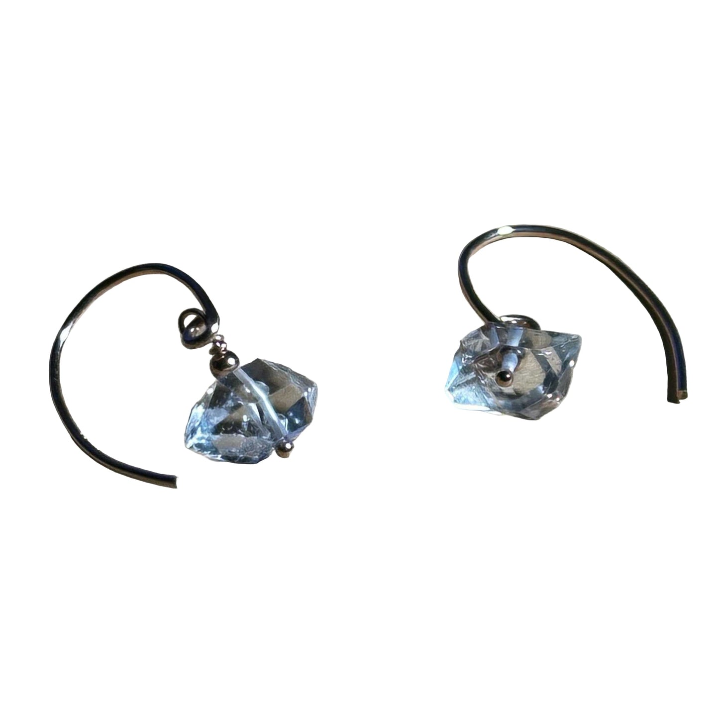 Herkimer Bertoni Dangle Earrings - Rose Gold Filled Sterling Silver - Ethereal Essentials