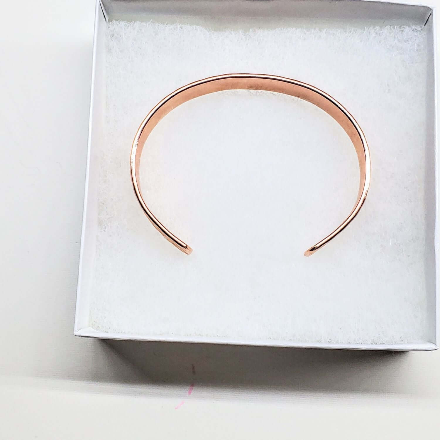 His and Her Copper Embossed Weave Cuffs 16 Gauge - Ethereal Essentials