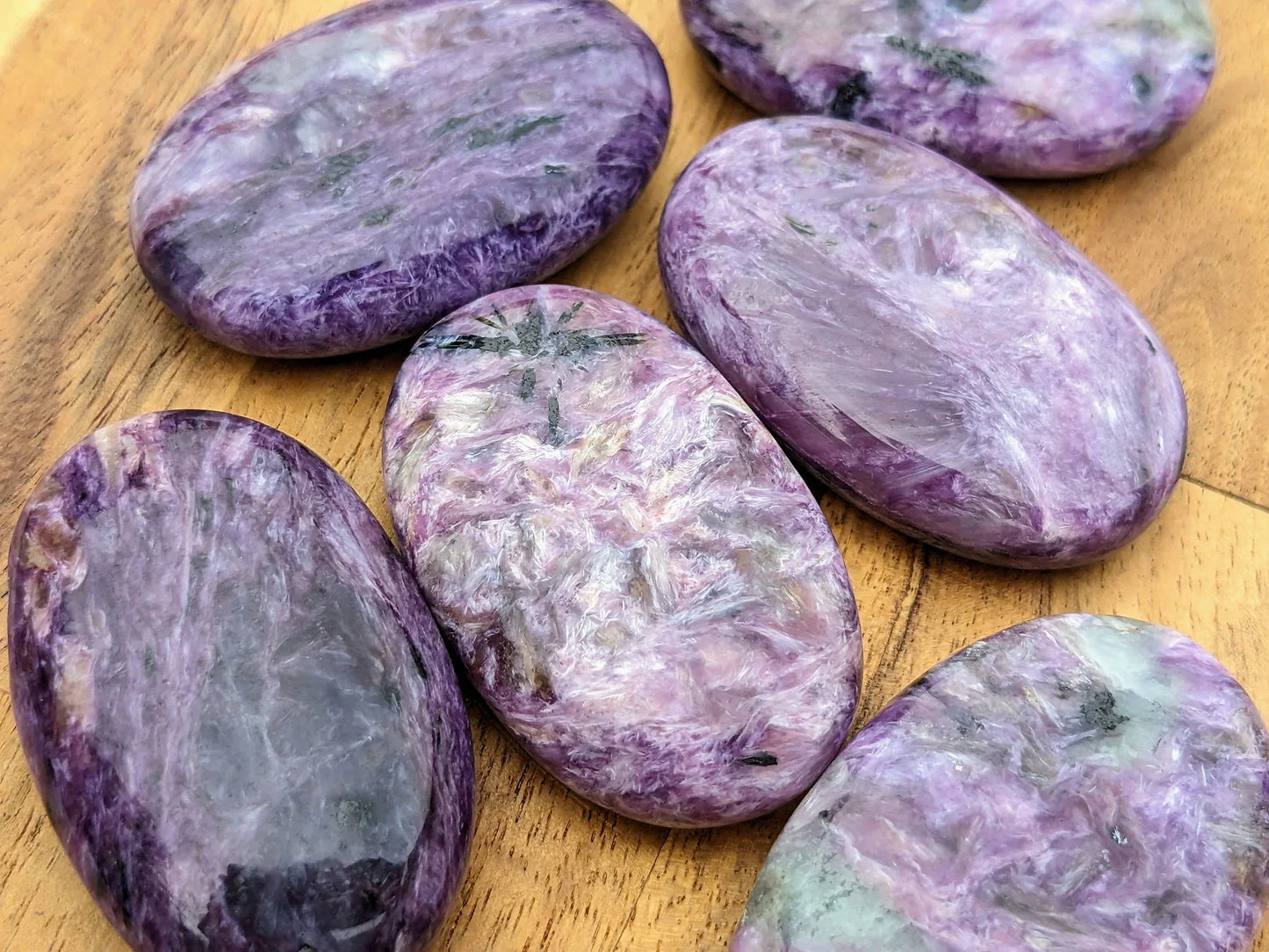 Charoite Palm Stones