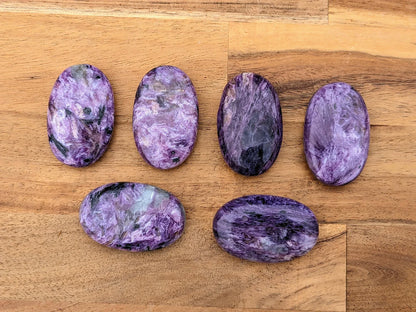 Charoite Palm Stones