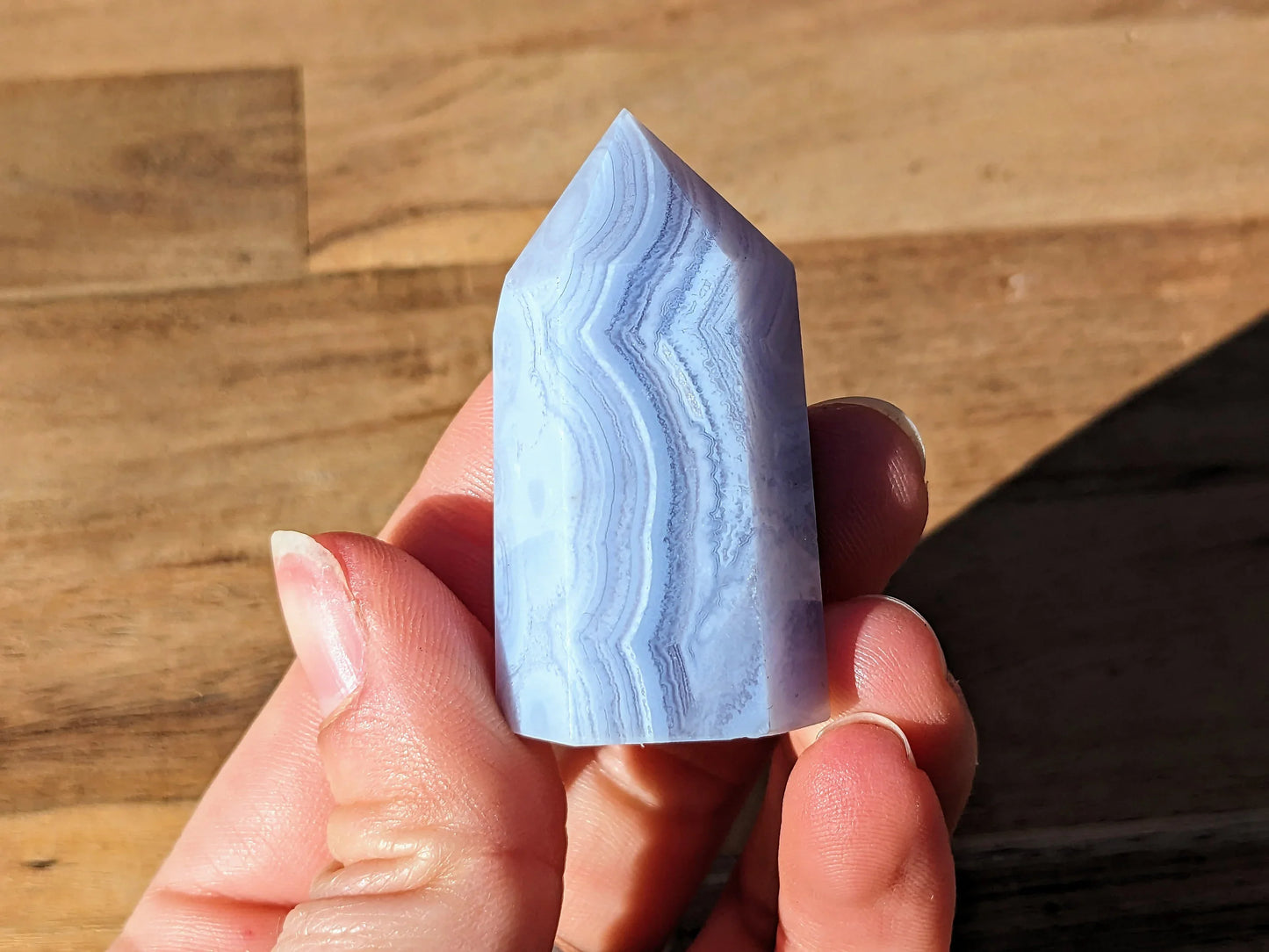 Blue Lace Agate Tower