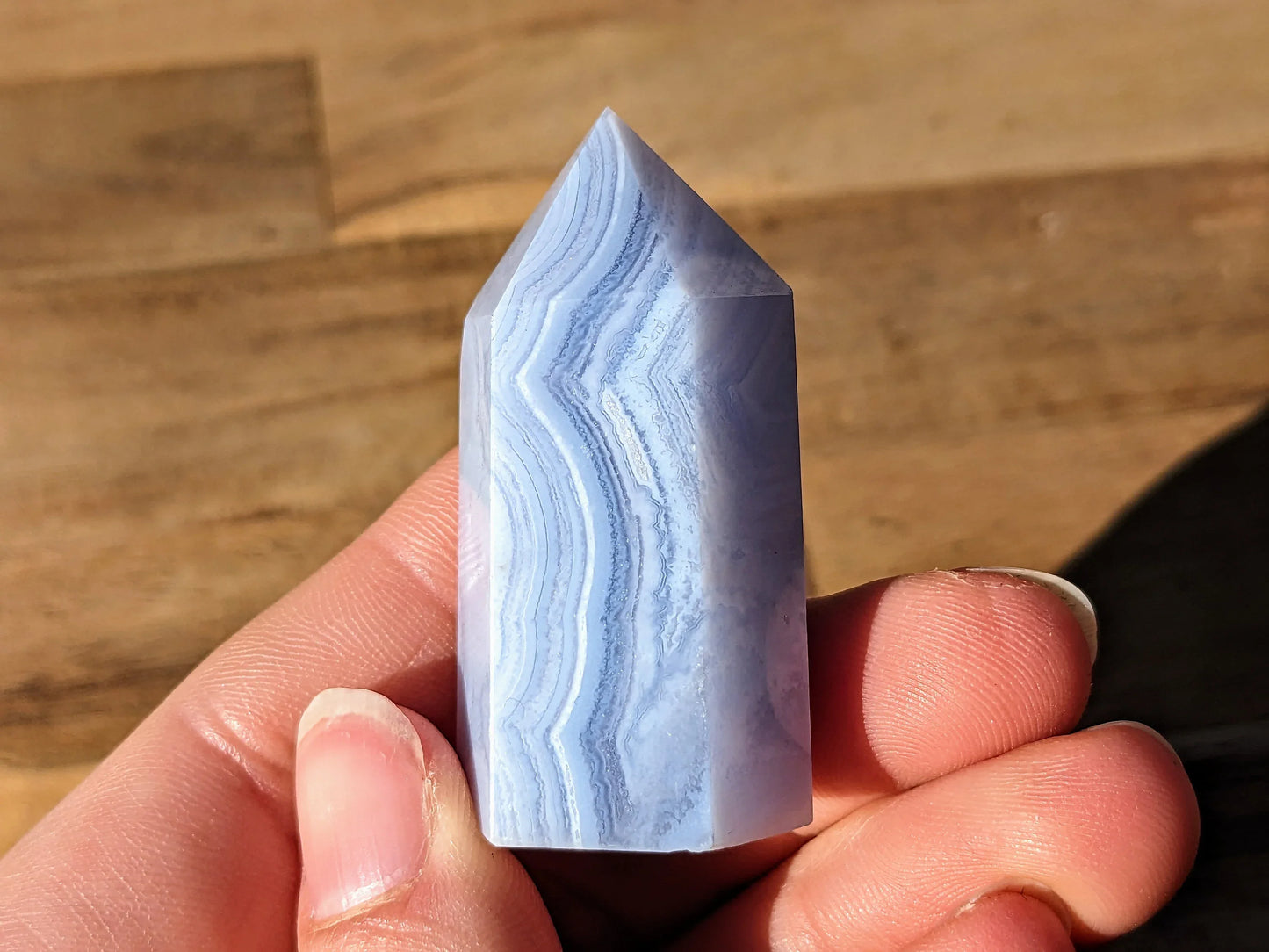Blue Lace Agate Tower