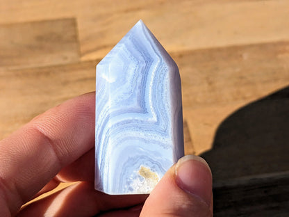 Blue Lace Agate Tower