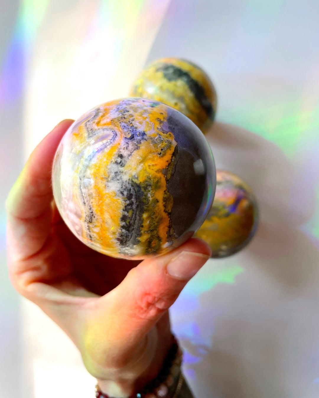 Bumblebee Jasper Sphere