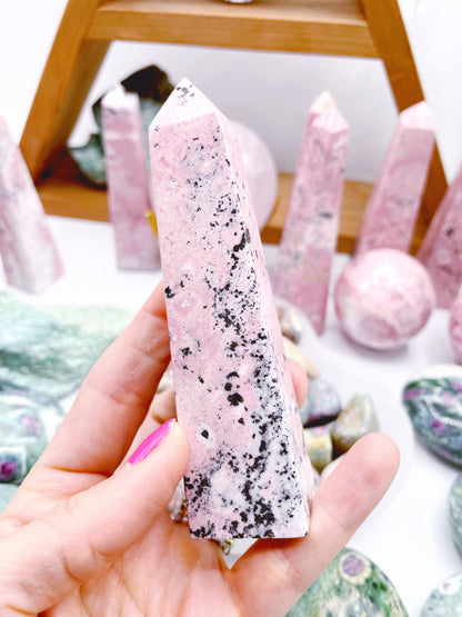 Rhodonite Obelisks