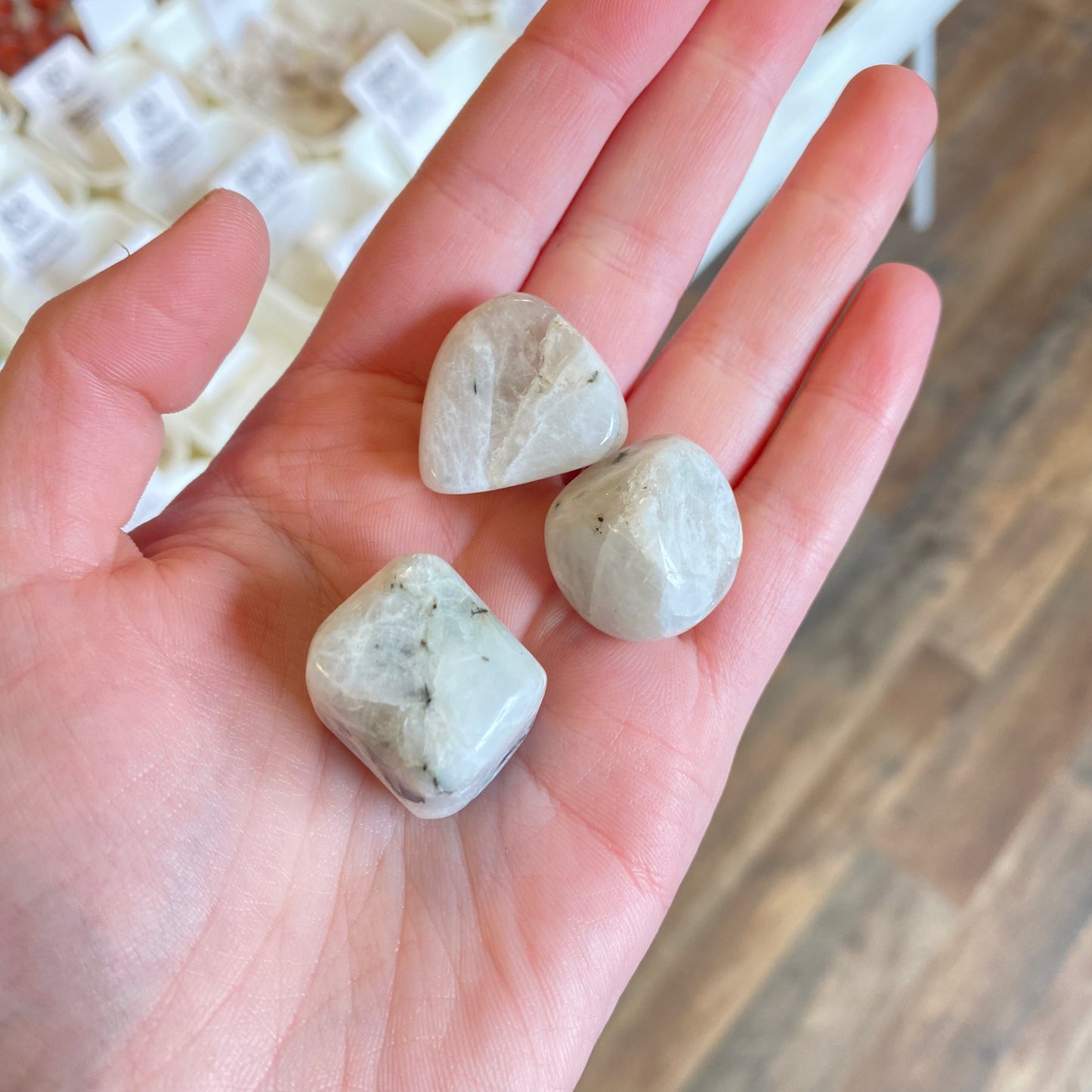 Moonstone (Divine Connection) Tumbled Pocket Stone