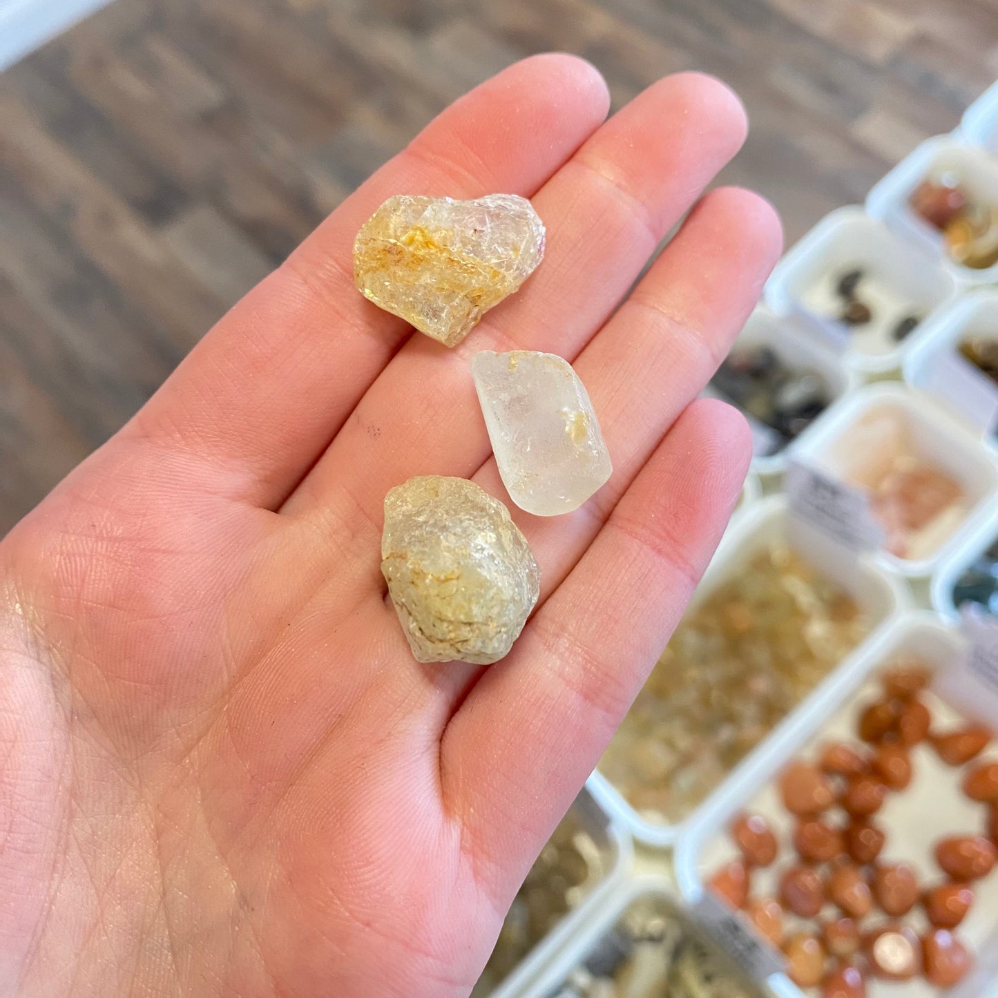 Topaz (Motivation & Drive Towards Recognition) Rough Pocket Stone