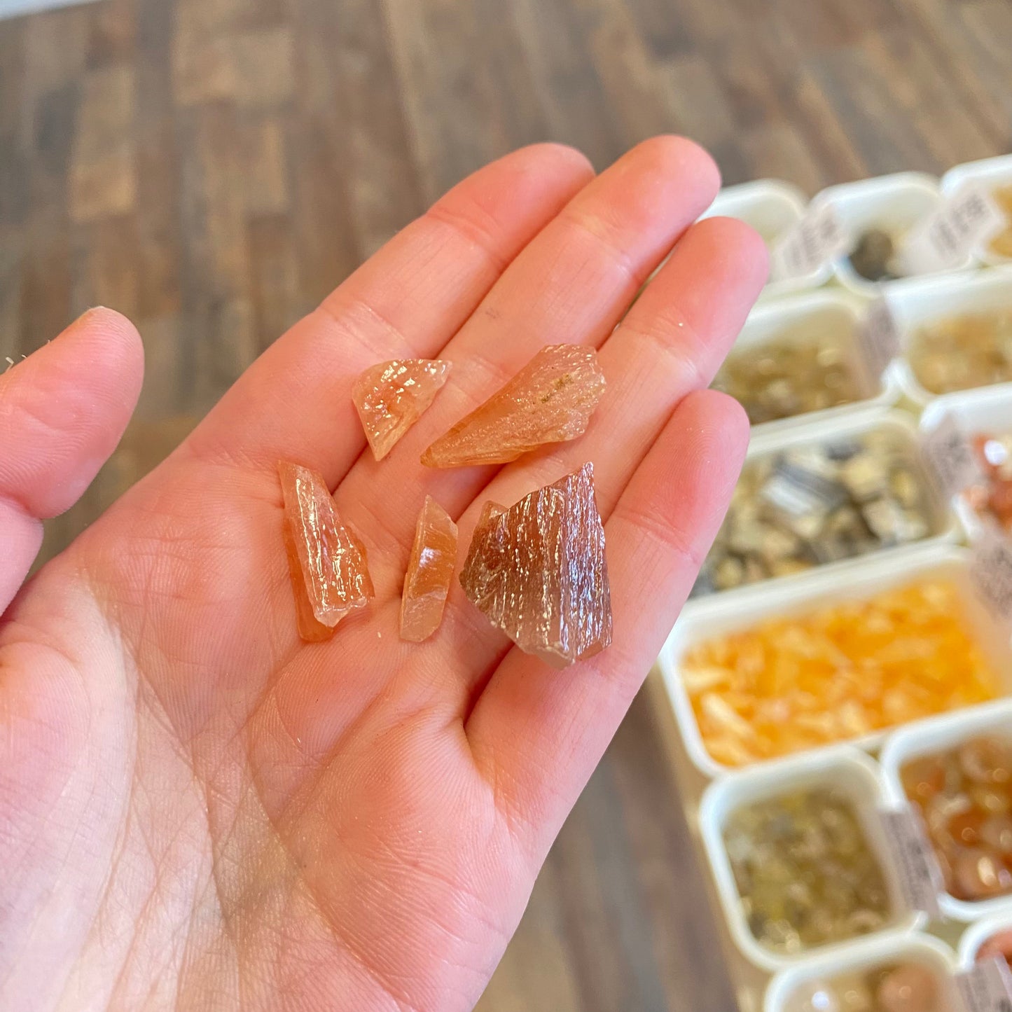 Red Calcite (Willpower & High Energy) Rough Pocket Stone