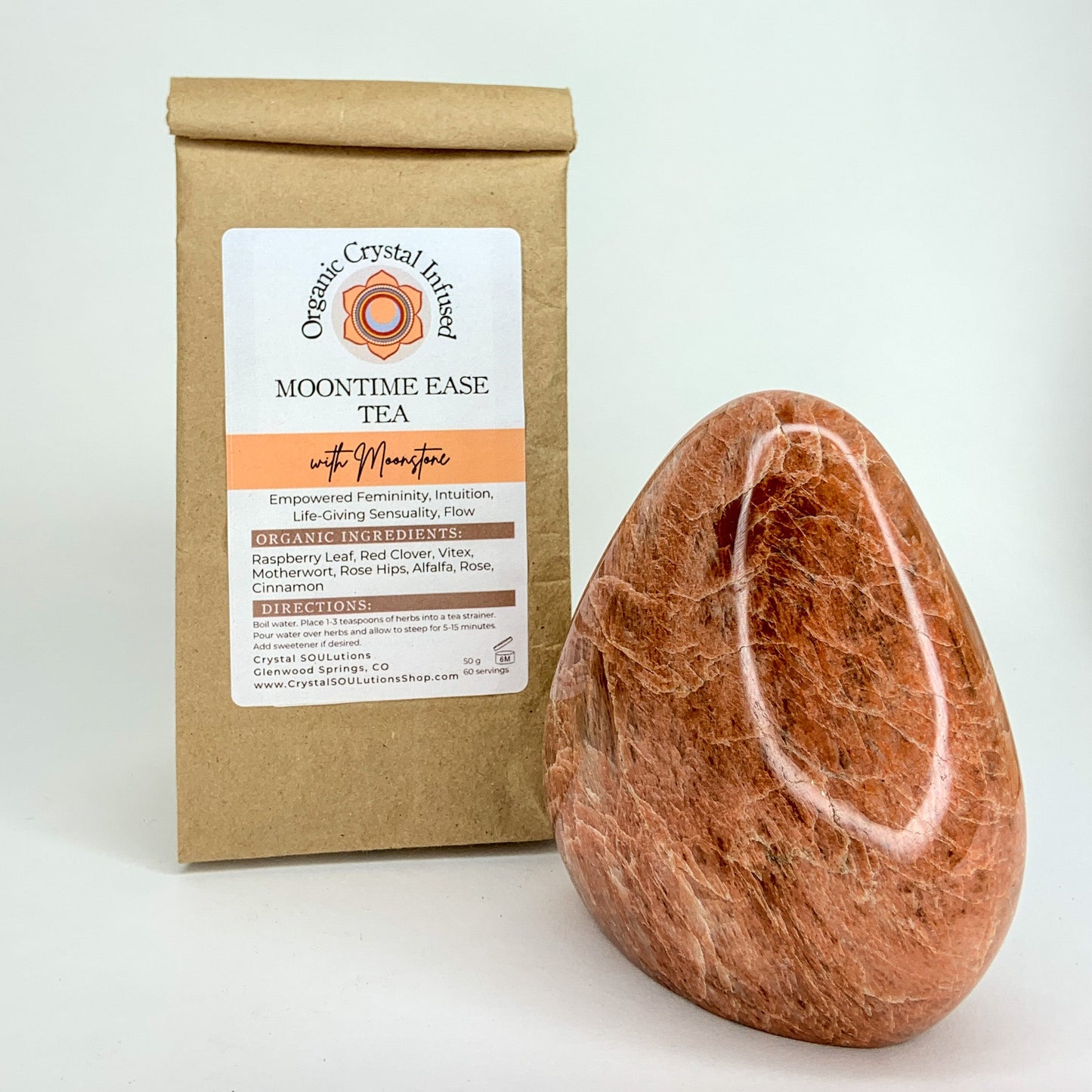 Moon Time Ease Tea - Organic Crystal Infused