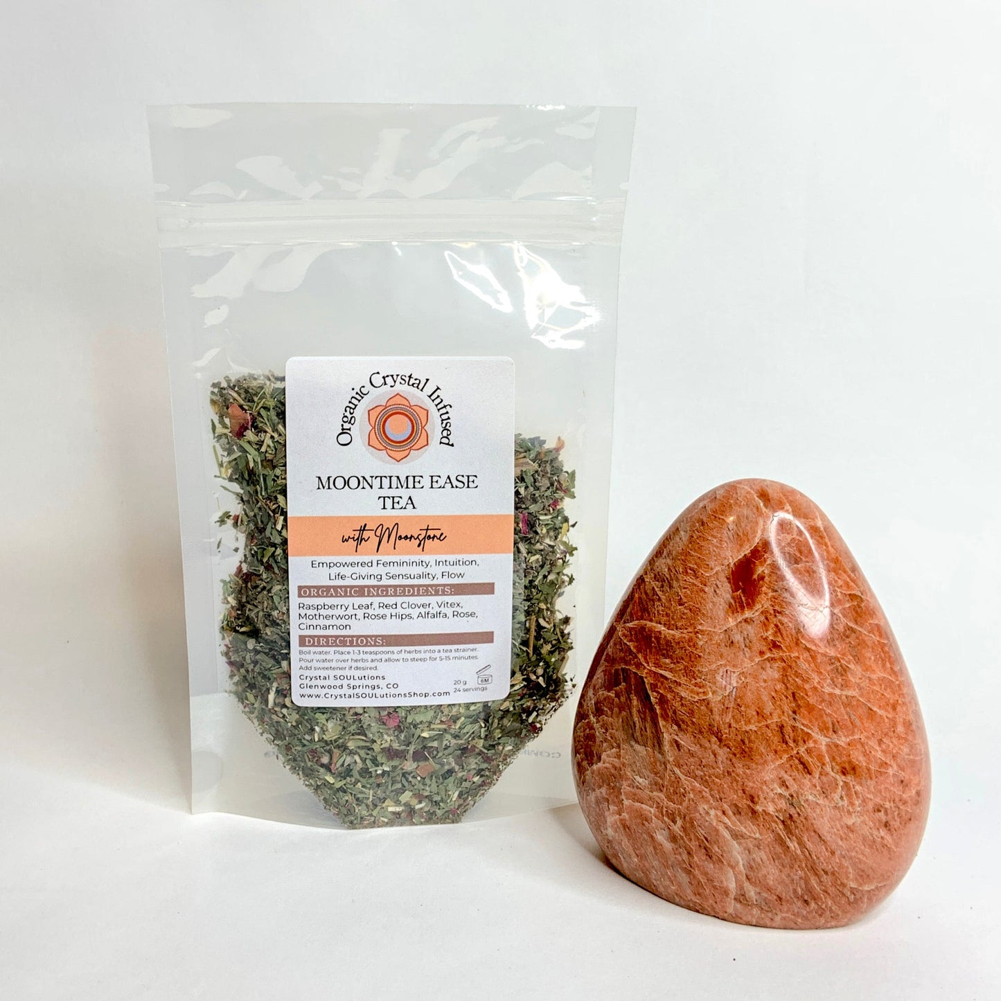 Moon Time Ease Tea - Organic Crystal Infused