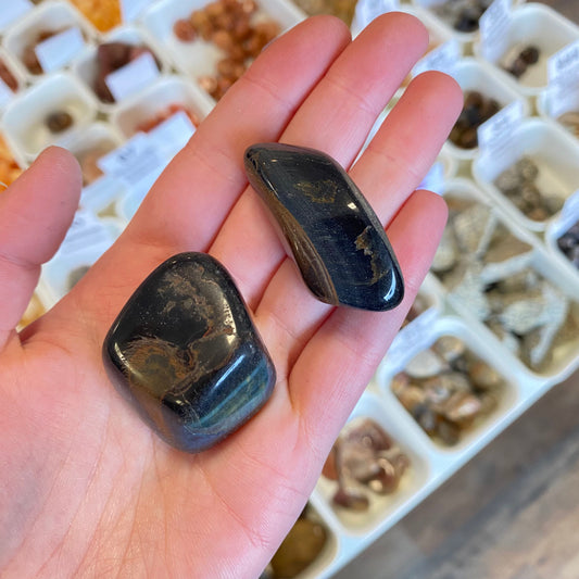 Blue Tigers Eye (Insight & Mental Clarity) Tumbled Pocket Stone