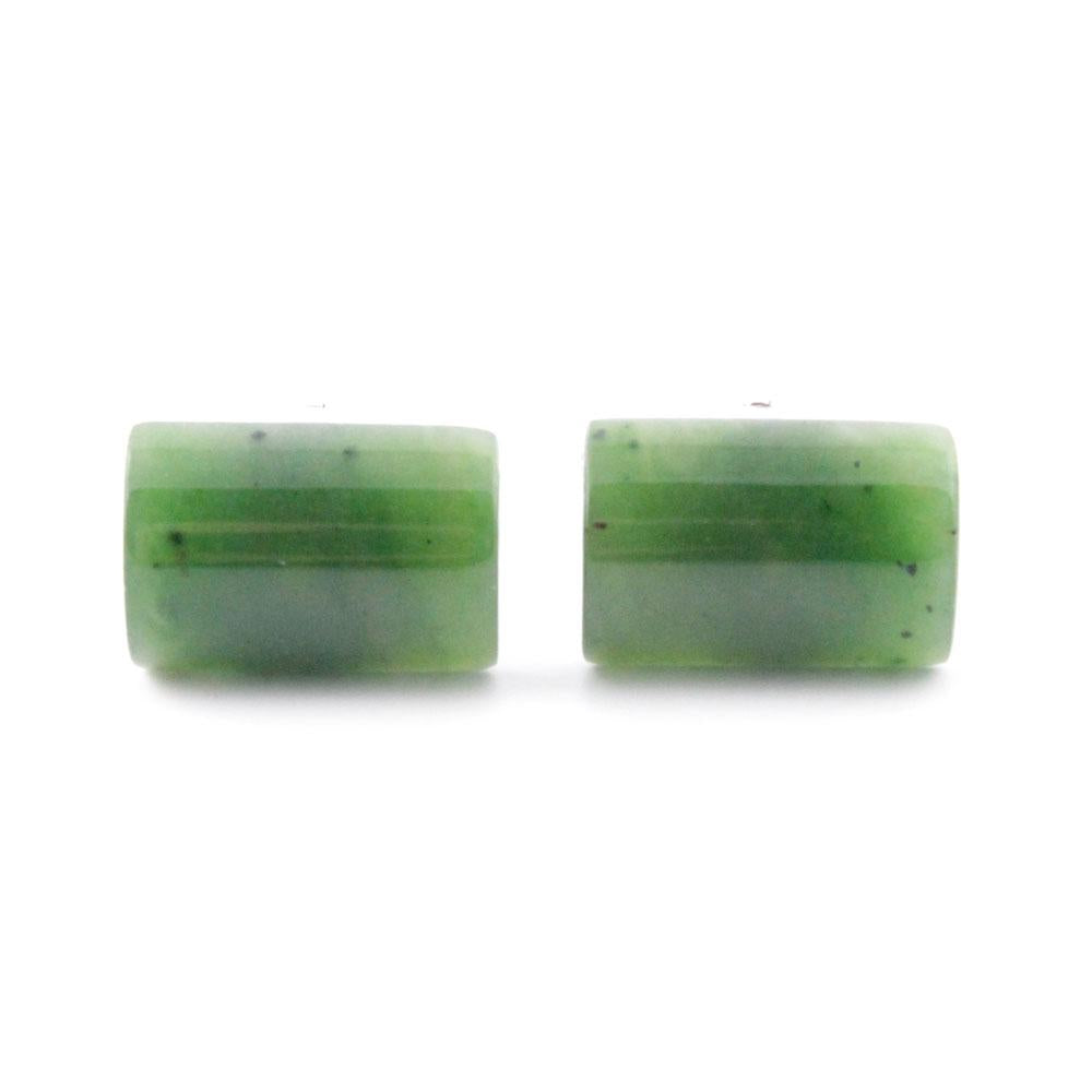 Jade Cufflinks in Silver