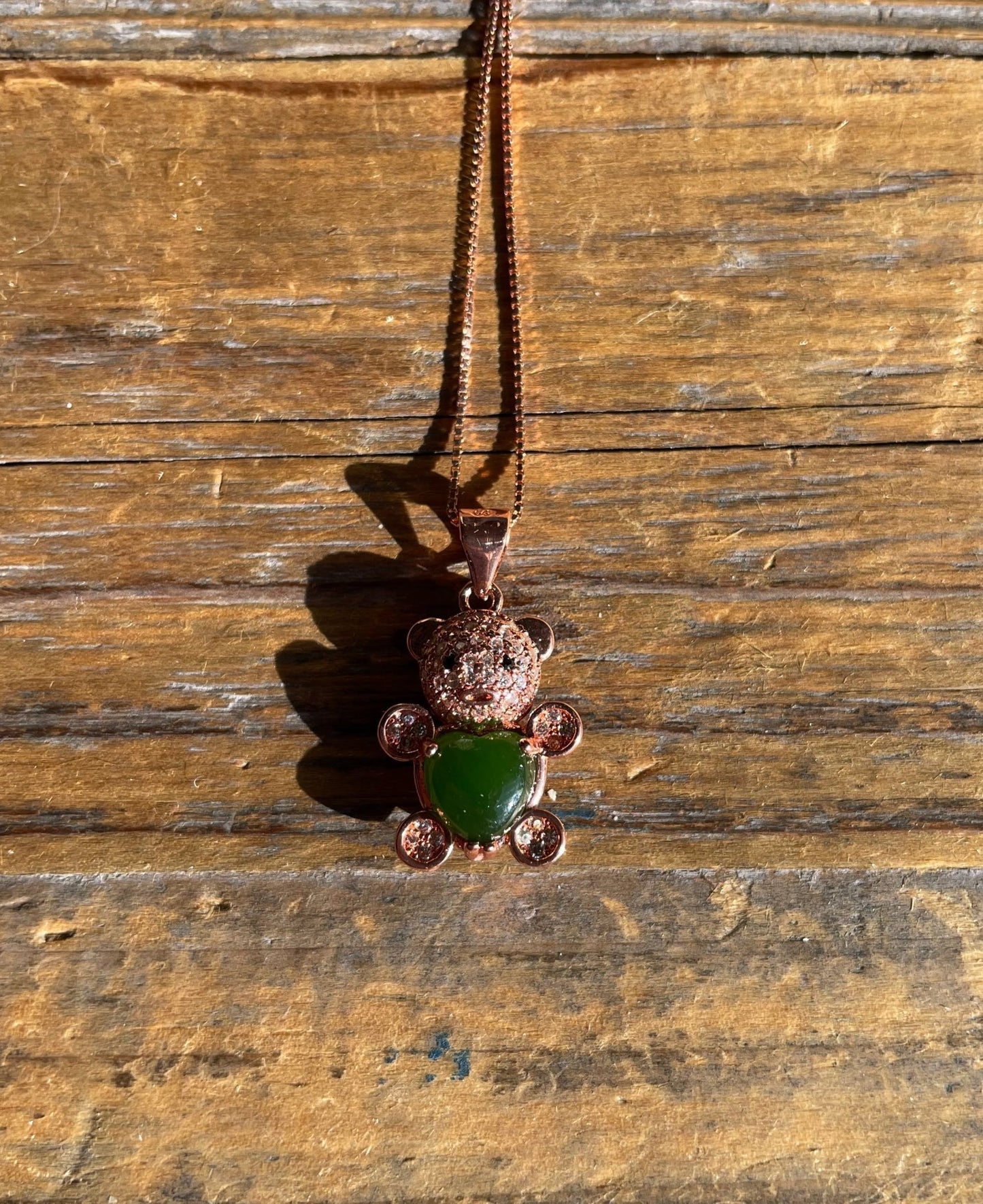 Jade Bear Pendant - Ethereal Essentials
