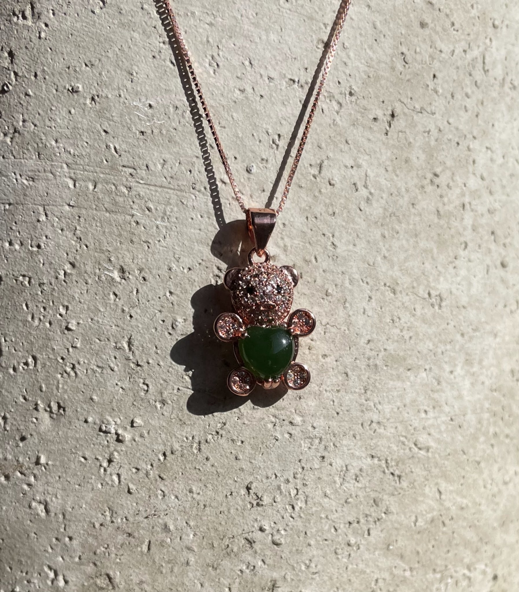 Jade Bear Pendant - Ethereal Essentials