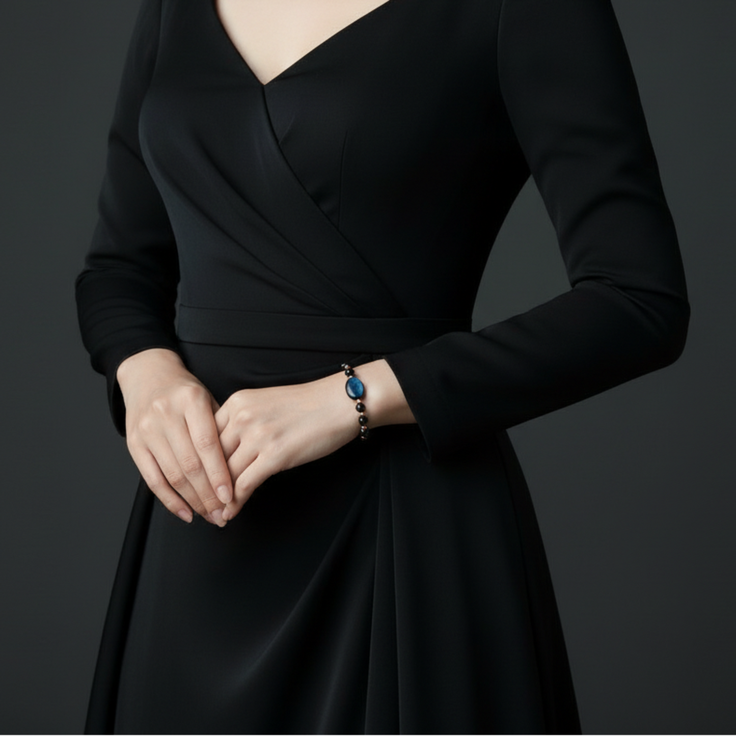 Jet Bracelet Black Azabache Deflector Protection Copper