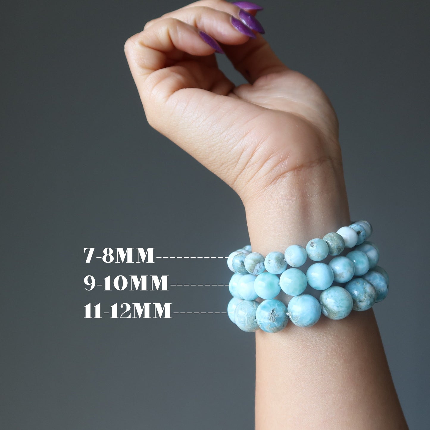 Larimar Bracelet Blue Precious Caribbean Sea