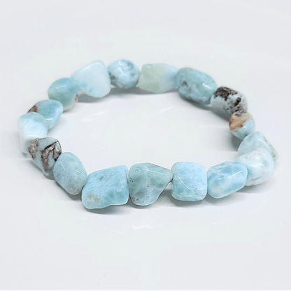 Larimar Natural Tumbled Bracelet - Ethereal Essentials