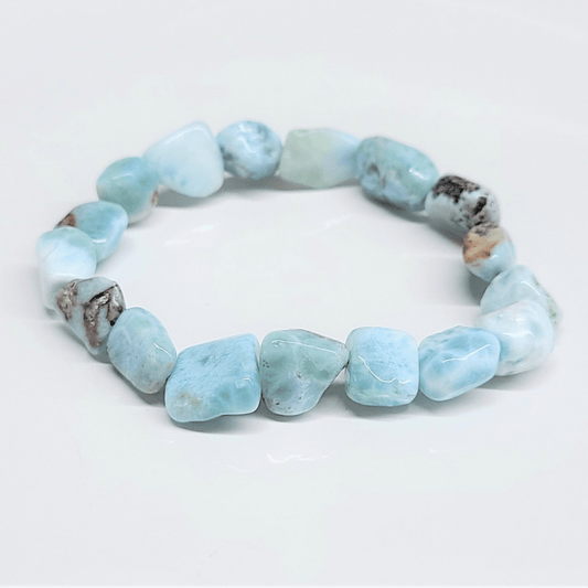Larimar Natural Tumbled Bracelet - Ethereal Essentials