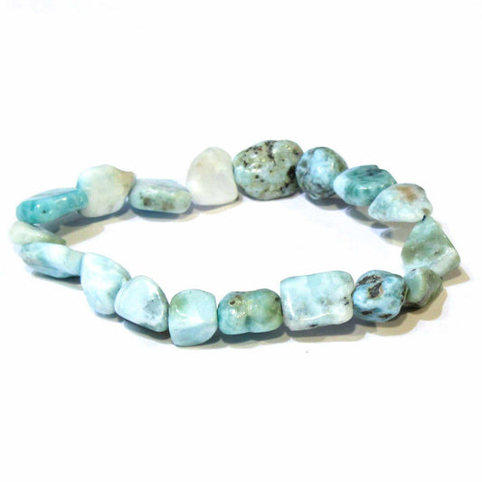 Larimar Natural Tumbled Bracelet - Ethereal Essentials