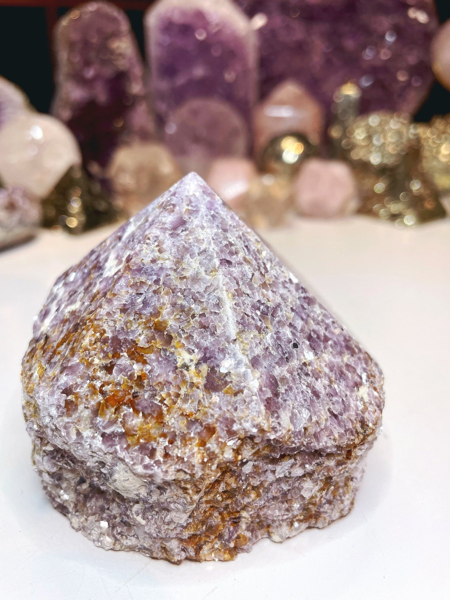 Lepidolite Semi Polished Point - Ethereal Essentials