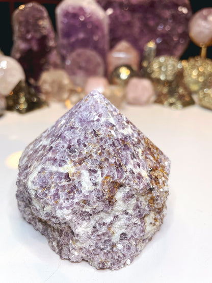 Lepidolite Semi Polished Point - Ethereal Essentials