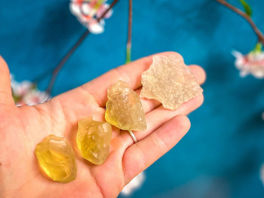 Libyan Desert Glass, Libyan Gold Tektite, Rare Crystals - Ethereal Essentials