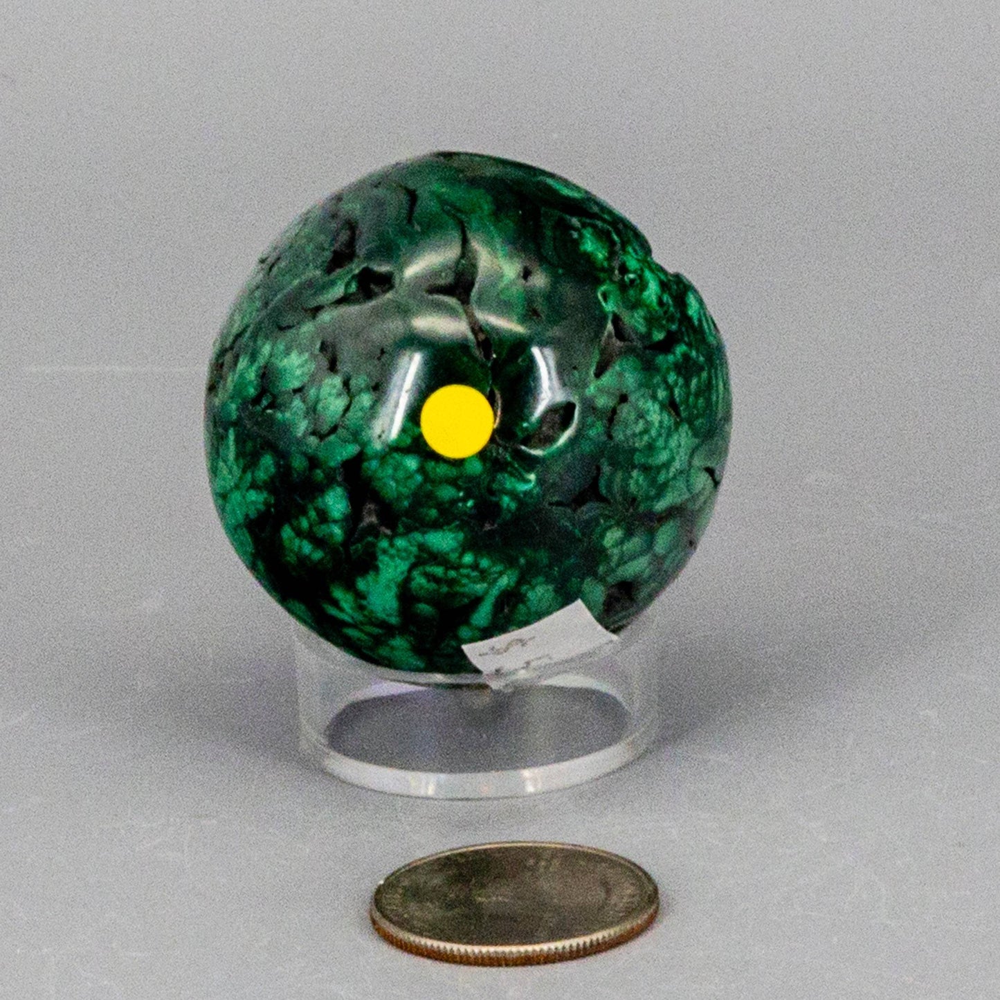 Malachite Sphere, Protective Healing Crystal - Ethereal Essentials