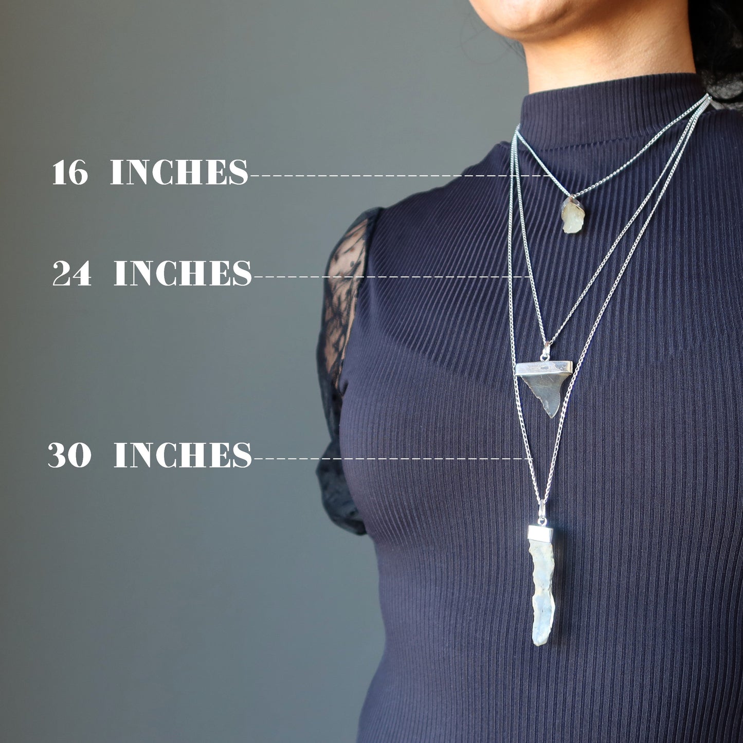 Libyan Desert Glass Necklace Sun-Star-Sand Sterling Silver