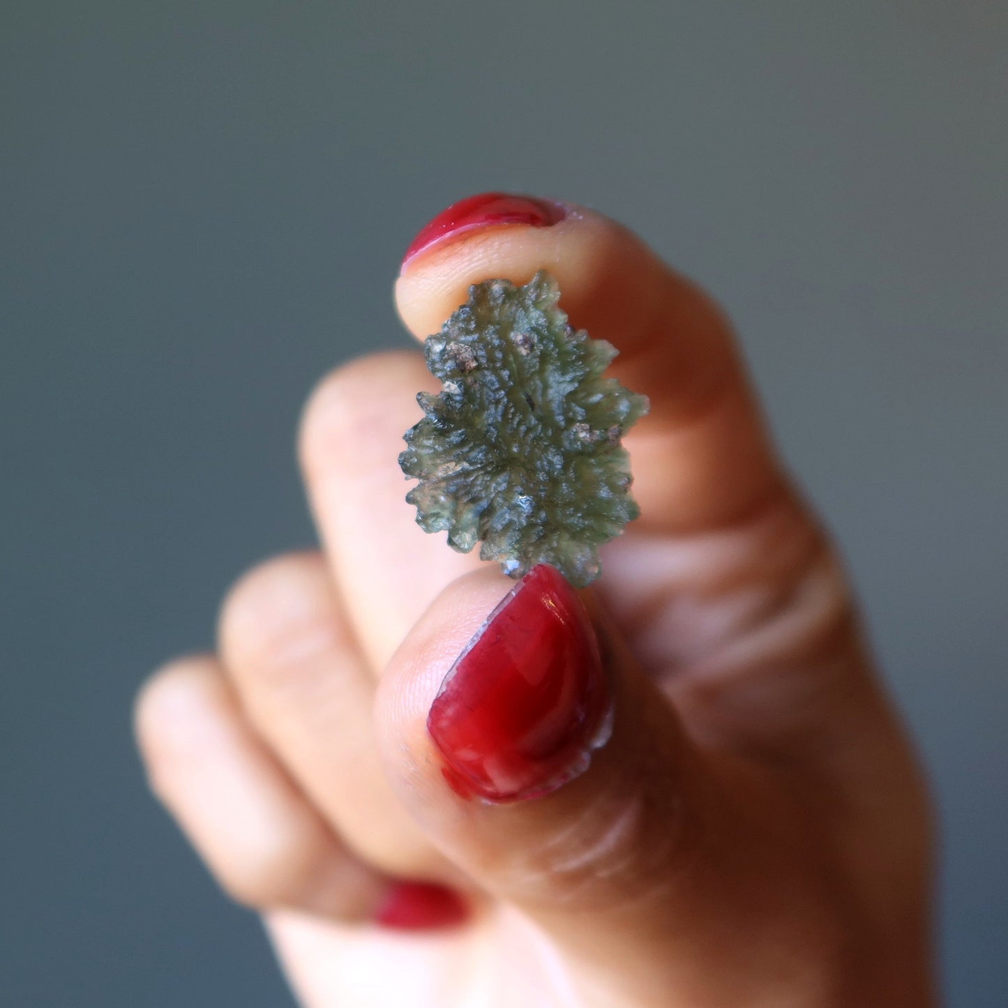 Moldavite Green Tektite Spiky Wise Porcupine