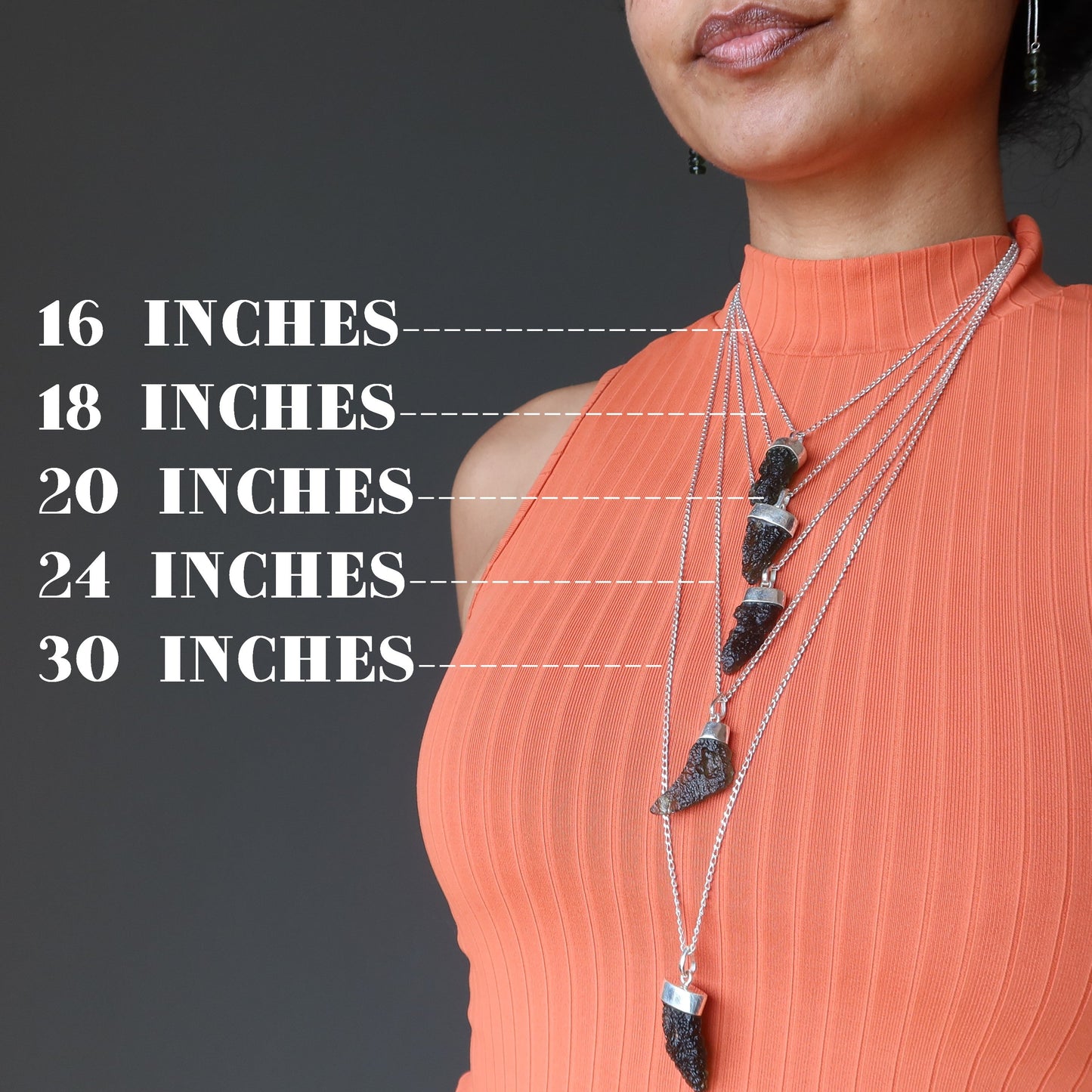 Moldavite Necklace High Vibration Gem Sterling Silver