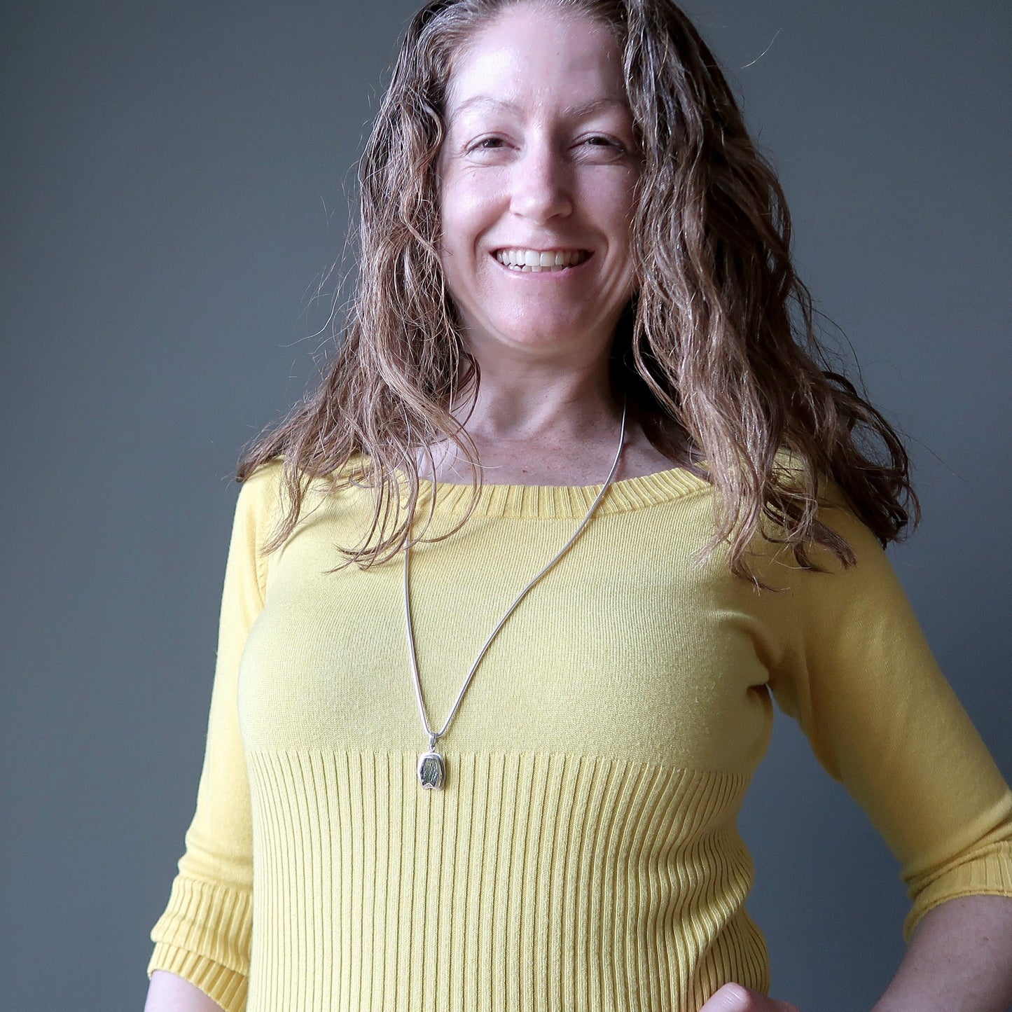 Moldavite Necklace Brilliant Shooting Star Sterling Silver