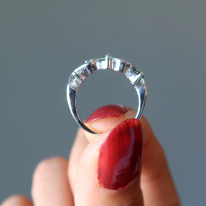 Moldavite Ring Constellation Lyra Sterling Silver