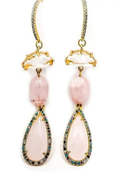Morganite Drop Earrings